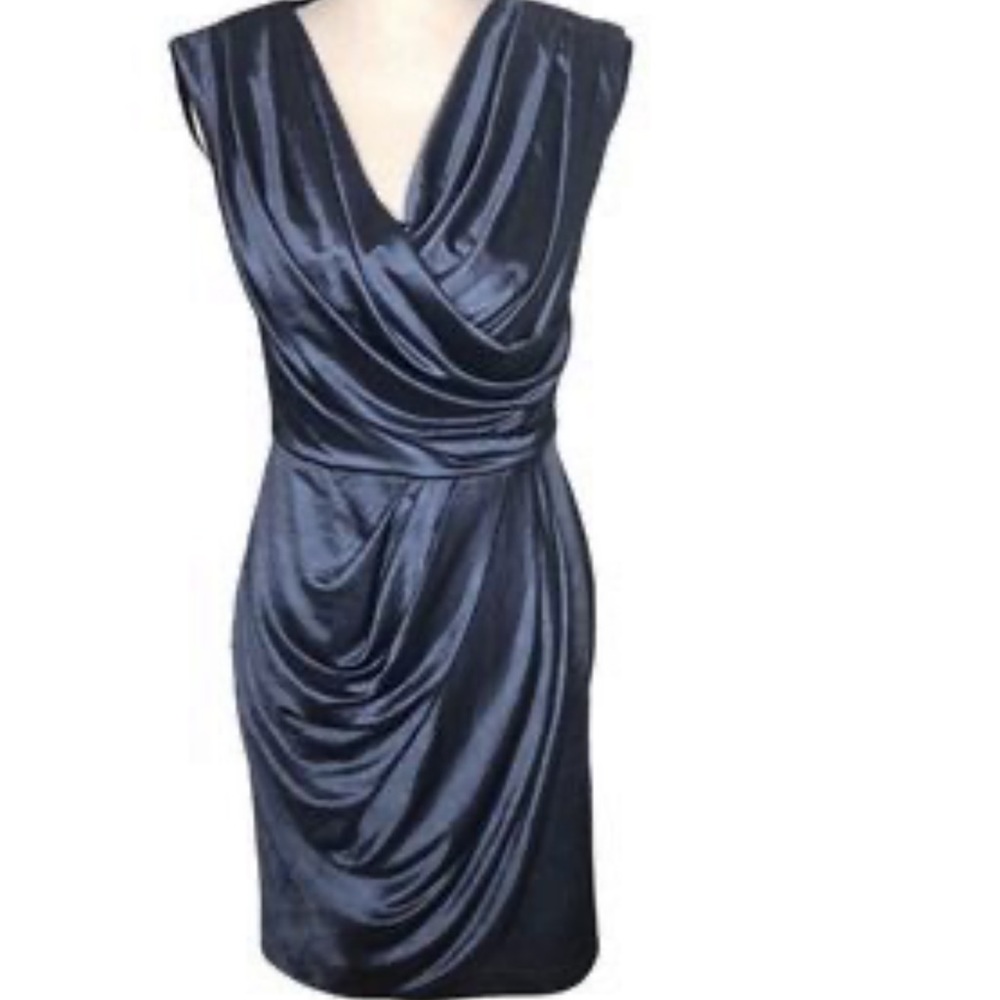 Maggy Boutique Elegant Drape Sheath Dress - sz 2
